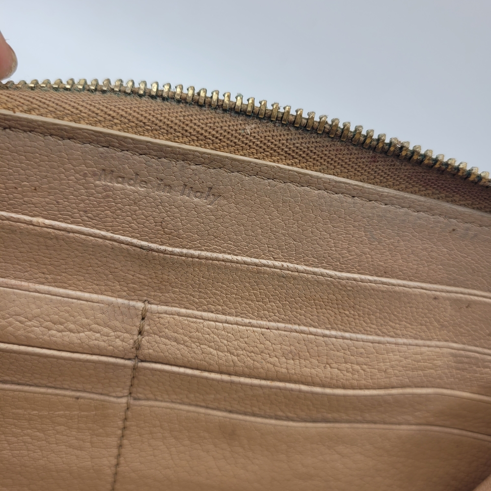 Celine Leather Neutral Continental Zip Wallet - Picture 4 of 7